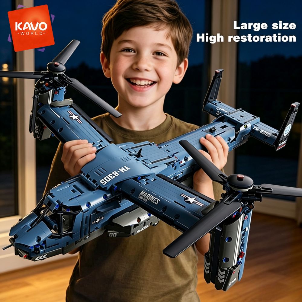 KAVOWORLD 1486PCS V-22 Osprey  - Jjrc Drone X12 avis et prix